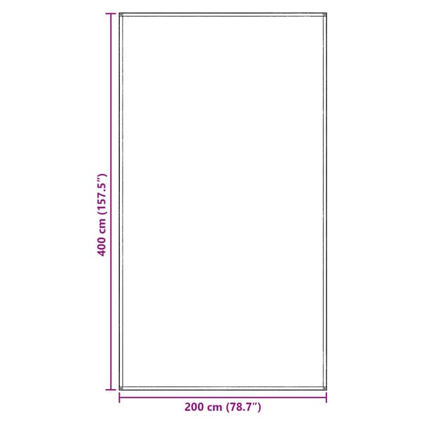 Tältmatta Blå och grå 400 x 200 cm polyeten