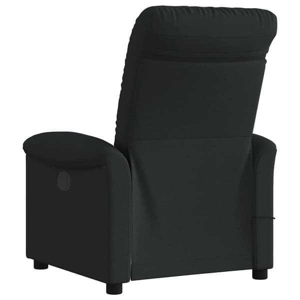 Massagefåtölj svart tyg