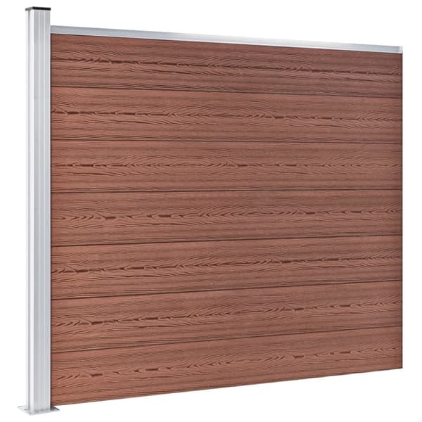 Staketpaneler WPC 526x146 cm brun
