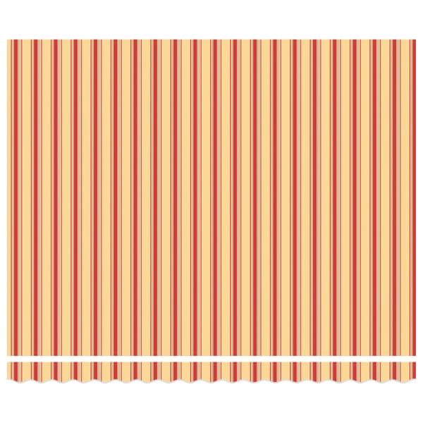 Markis tyg Gul och Orange 400 × 300 cm Polyester