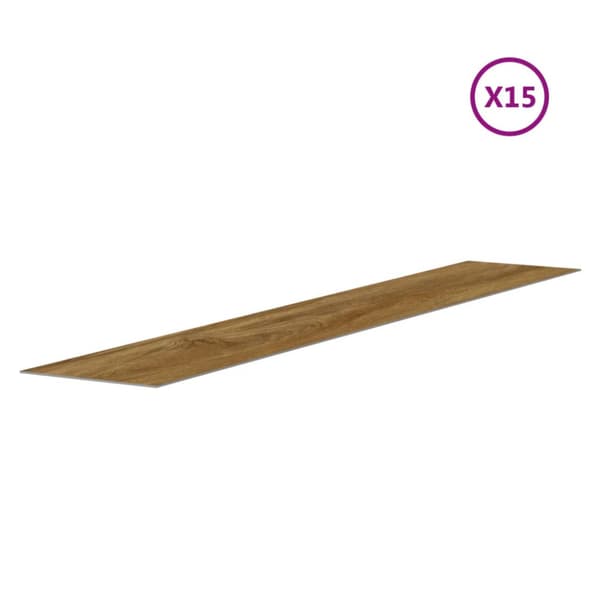 Väggpaneler träimitation brun PVC 2,06 m²