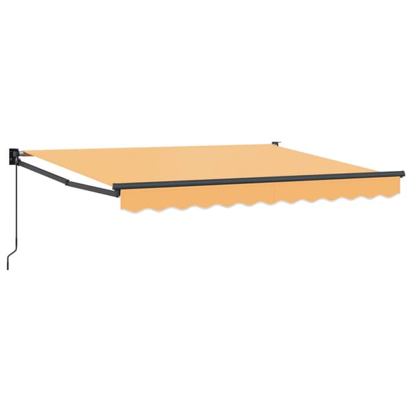 Utdragbar markis Sand 4 × 3 m 100% Polyester och Aluminium
