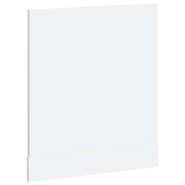 Diskmaskinspanel högglans vit 60x1,5x57 cm konstruerat trä
