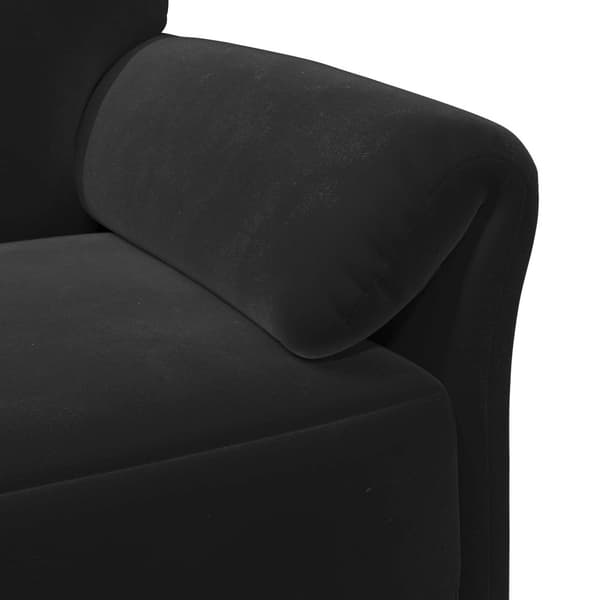 En-sitssoffa Svart 88 x 83 x 95 cm Sammet