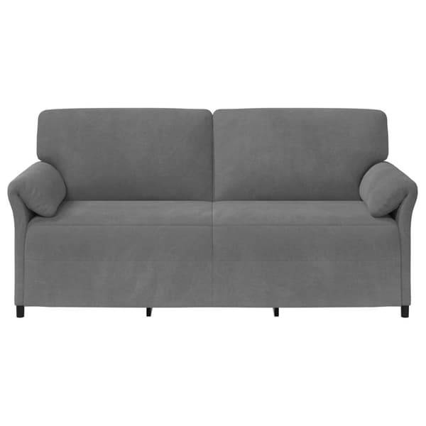 3-Sits soffa Mörkgrå 198 x 83 x 95 cm Sammet