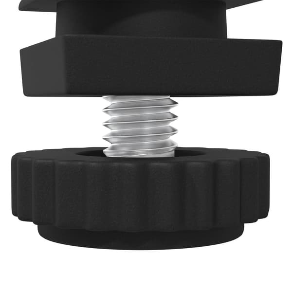 Möbeljusterare Justerbar 2 pcs Svart M6 PP