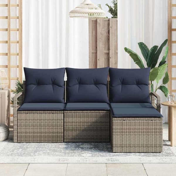 Soffset 4 pcs Grå konstrotting