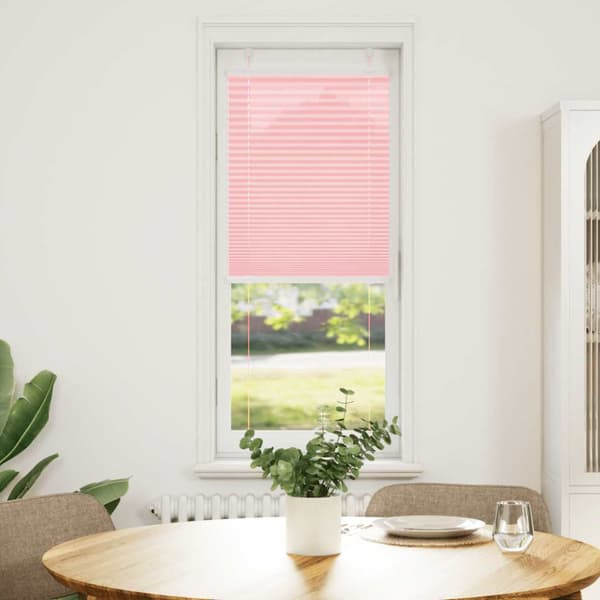 Plisserad persienn rosa 40x100cm tyg bredd 39,4cm polyester