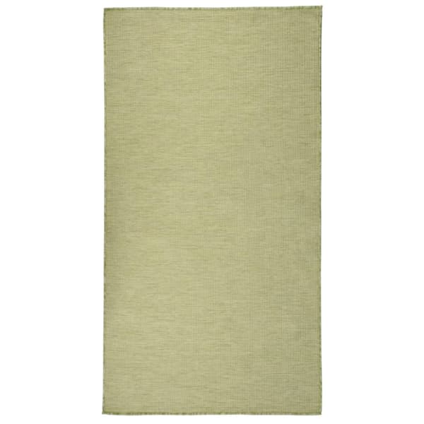 Utomhusmatta plattvävd 80x150 cm grön
