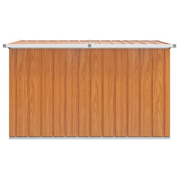 Utomhusförvaringslåda trä 150 x 101 x 91 cm Galvaniserat stål