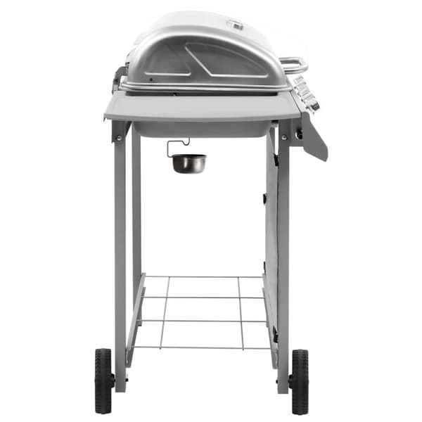 Gasolgrill med 4 brännare silver