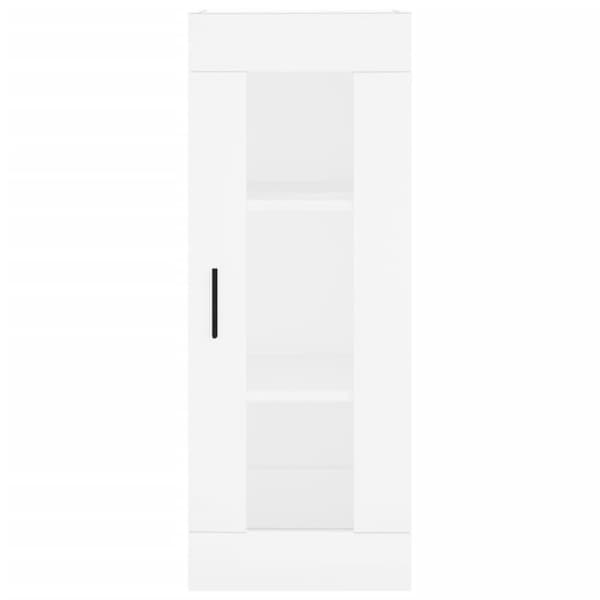 Högskåp vit 34,5x34x180 cm konstruerat trä