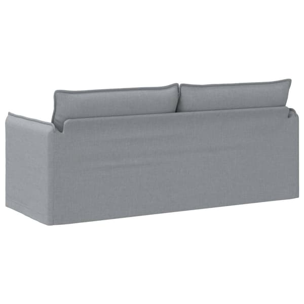 Soffa Ljusgrå 196 x 82 x 85 cm tyg