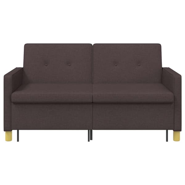 Pull Out Sofa Bed Mörkbrun Tyg