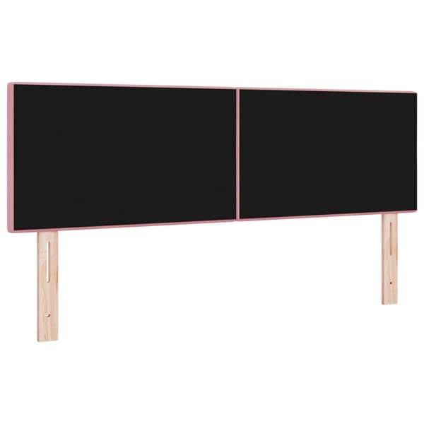 Huvudgavel Rosa 144 cm Sammet