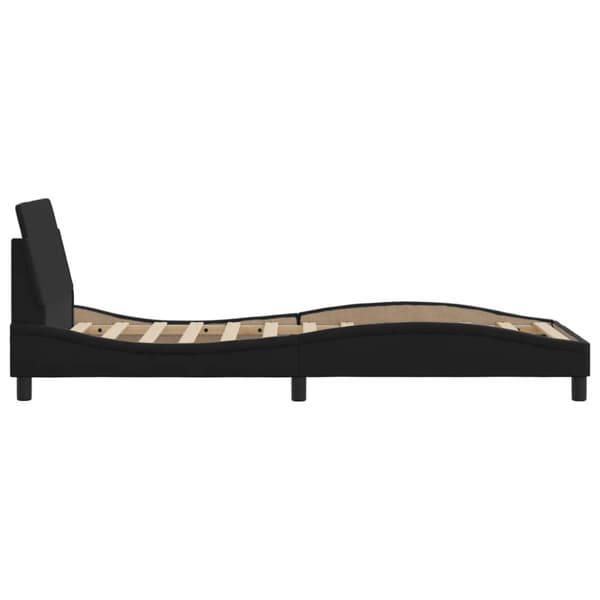 Bed Frame "Dover" Black 80x200 cm Faux Leather