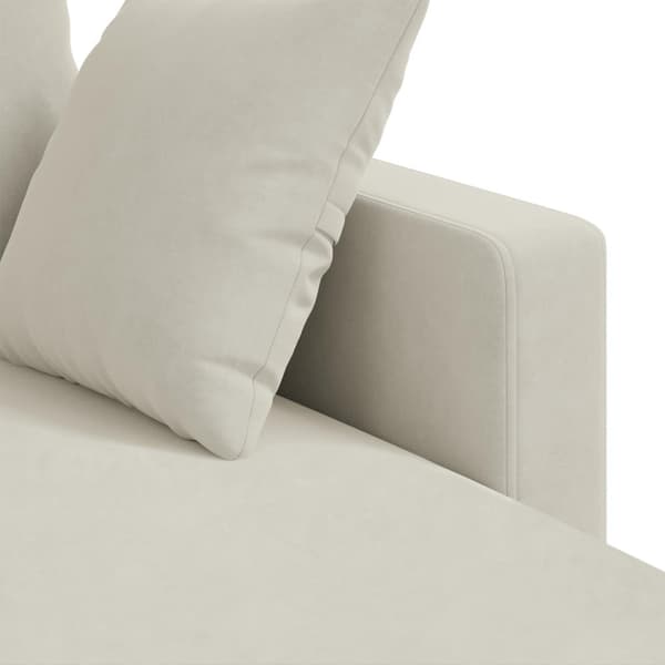 Soffa Kräm 178 x 134 x 80 cm Sammet