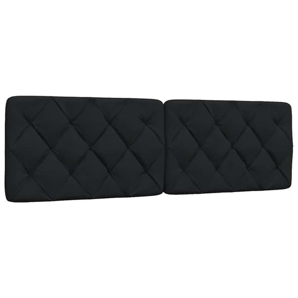 Headboard Cushion Black 160 cm Fabric