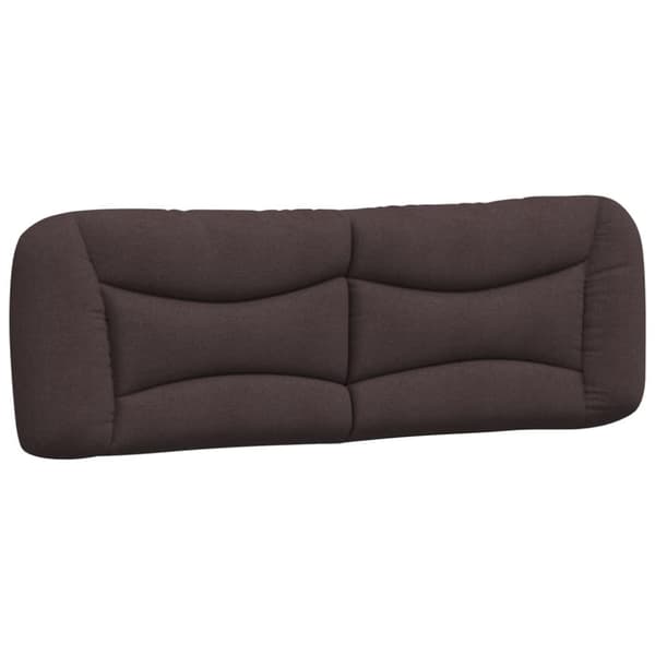 Bed Frame without Mattress "Hvar" Dark Brown 160x200 cm Fabric