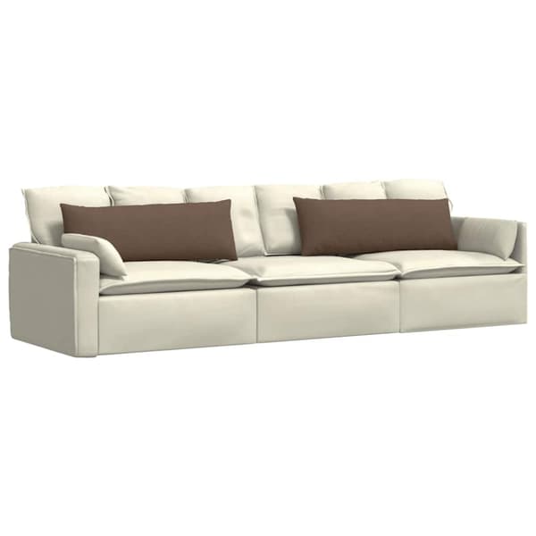 Sofakuddar 2 pcs Brun 120 x 40 cm tyg