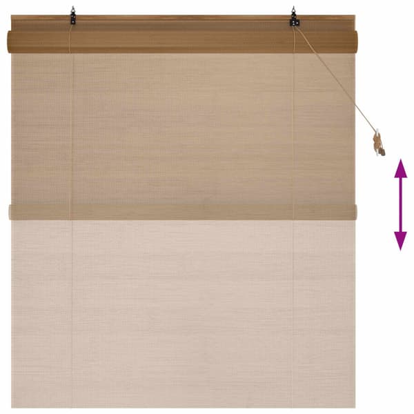 Rullgardin Brun 140 x 160 cm Bambu