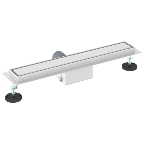 2 i 1 Duschavlopp Silver 50 cm Rostfritt Stål 304