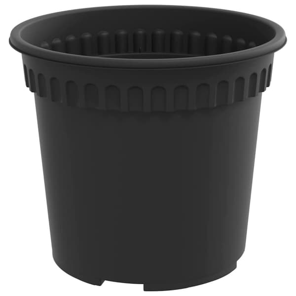 Växtkrukor 24 pcs Svart Ø 15 x 12 cm Plast