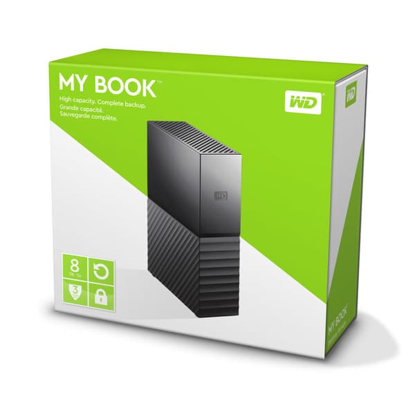 Western Digital My Book externa hårddiskar 8 TB Svart