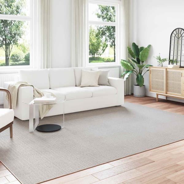 Områdesmattor Rektangulär LUGO Kräm 280 x 200 cm Polyester