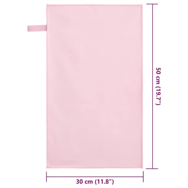 Sporthanddukar 2 pcs Rosa 50 x 30 cm Polyester och polyamid