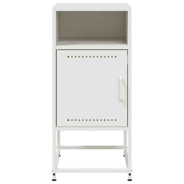 Sängbord 2 st vit 36x39x78 cm stål