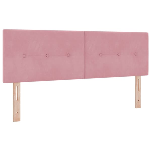 Huvudgavel Rosa 144 cm Sammet