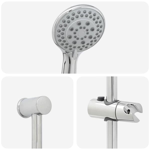 Duschsystemset Krom 71 cm Rostfritt stål