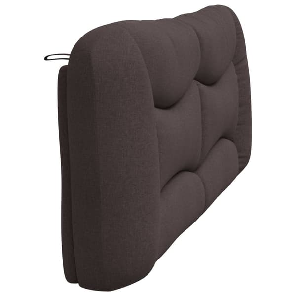 Headboard Cushion "Hvar" Dark Brown 200 cm Fabric