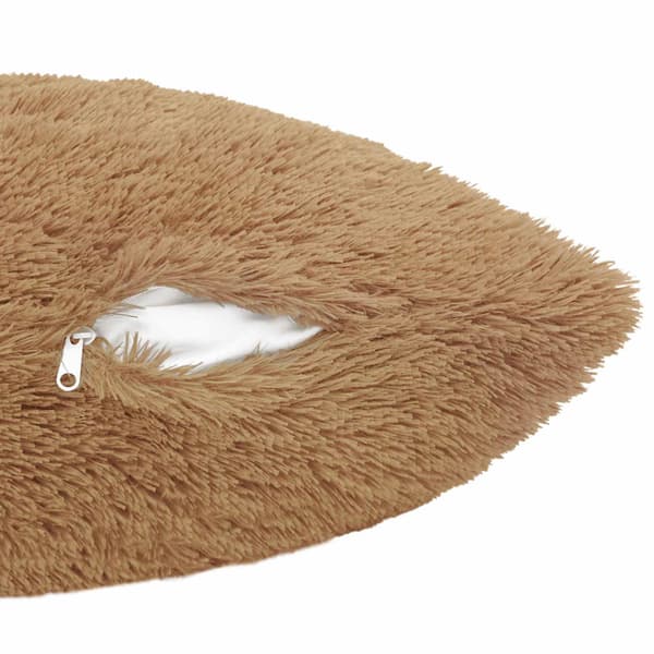 Kudde med kudde HEERLEN 2 st Taupe PV Fleece
