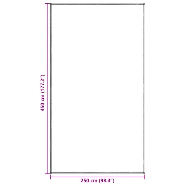 Tältmatta Blå och grå 450 x 250 cm polyeten