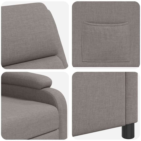 Recliner Taupe Tyg