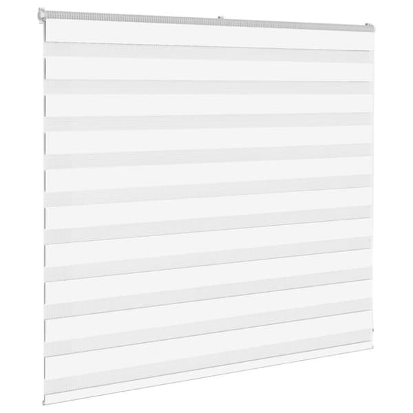 Rullgardin zebra vit 160x100 cm tyg bredd 155,9 cm polyester