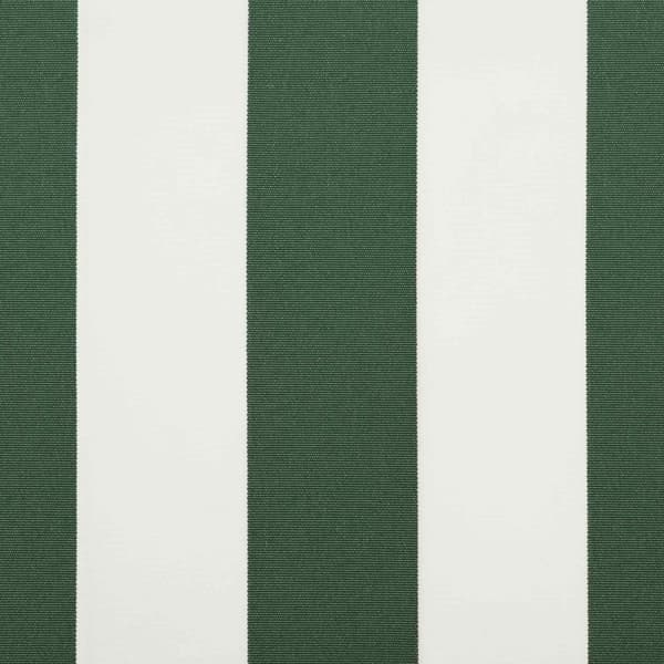 Markisväv Grön och Vit 450 × 300 cm Polyester
