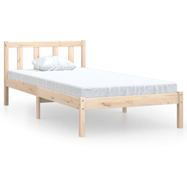 Sängram massivt trä 75x190 cm
