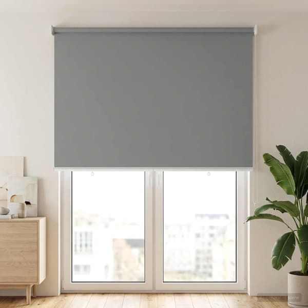 Rullgardin UV-skydd Ljusgrå 120 x 230 cm Polyester