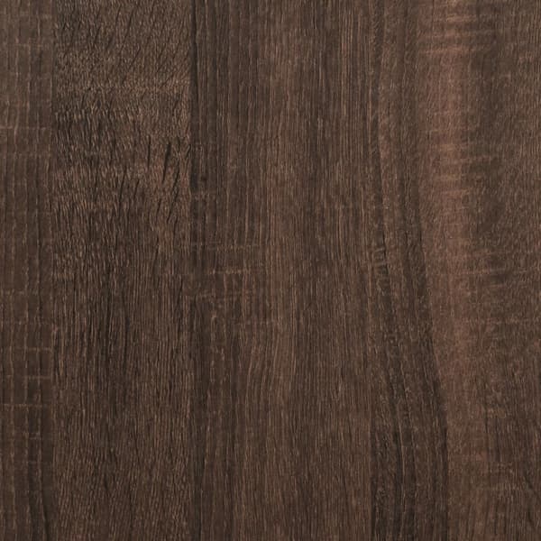 Sängram brun ek 100x200 cm konstruerad trä