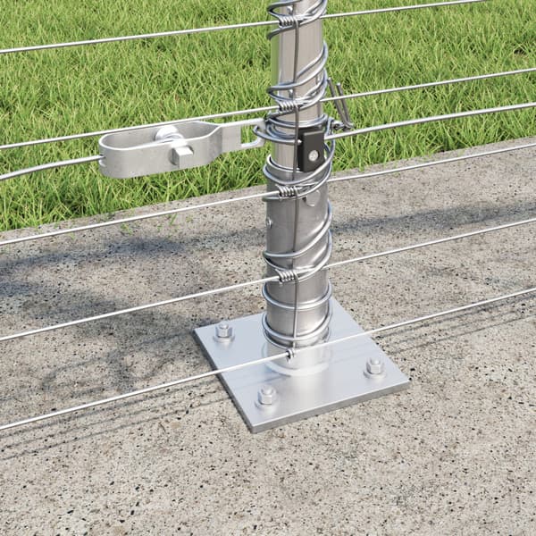 Stängselstolpe Galvaniserad 50 x 1,2 m Stål