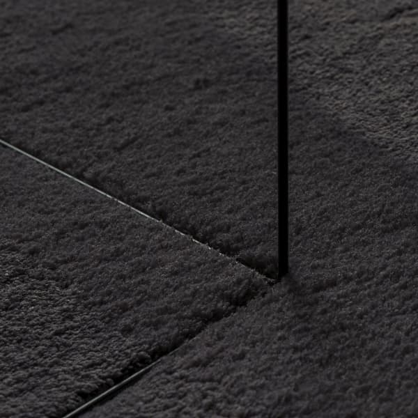 Matta HUARTE Svart 100 x 200 cm Polyester