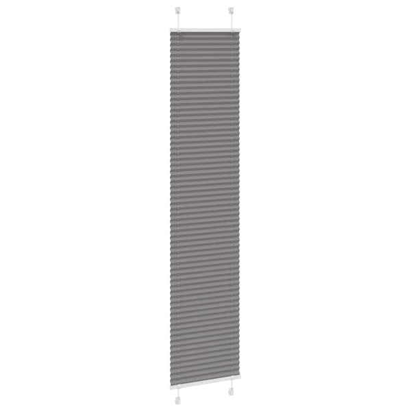 Plisserad persienn antracit 45x200cm tyg bredd 44,4cm polyester