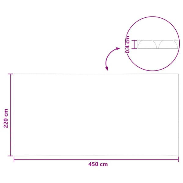 Poolöverdrag Extra Tung Blå 450 x 220 cm PE