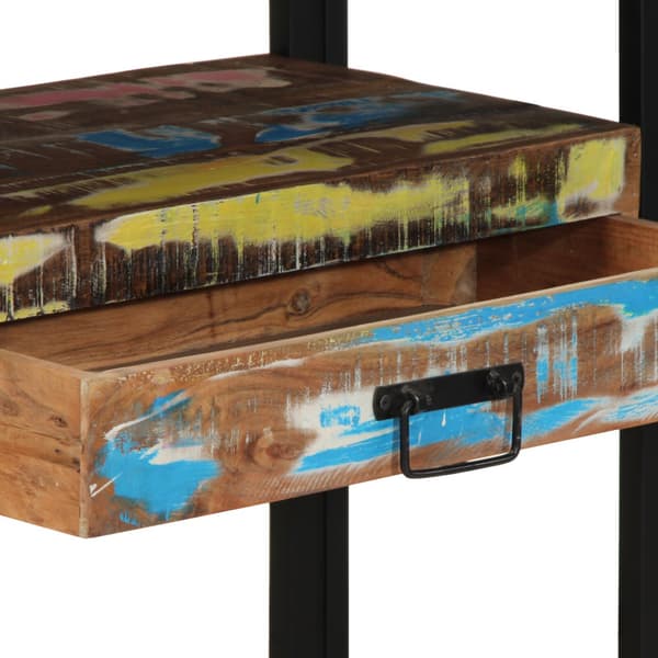 Konsolbord med låda 120 x 33 x 75 cm Solid återvunnen trä