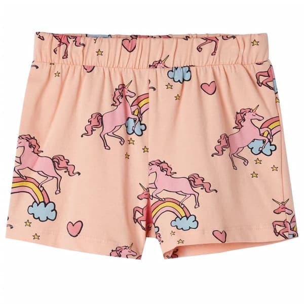 Barnpyjamas med korta ärmar ljus orange 92
