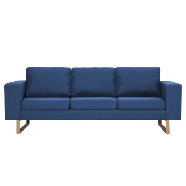 3-sitssoffa tyg blå