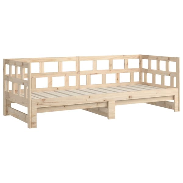 Bäddsoffa massiv furu 2x(90x200) cm